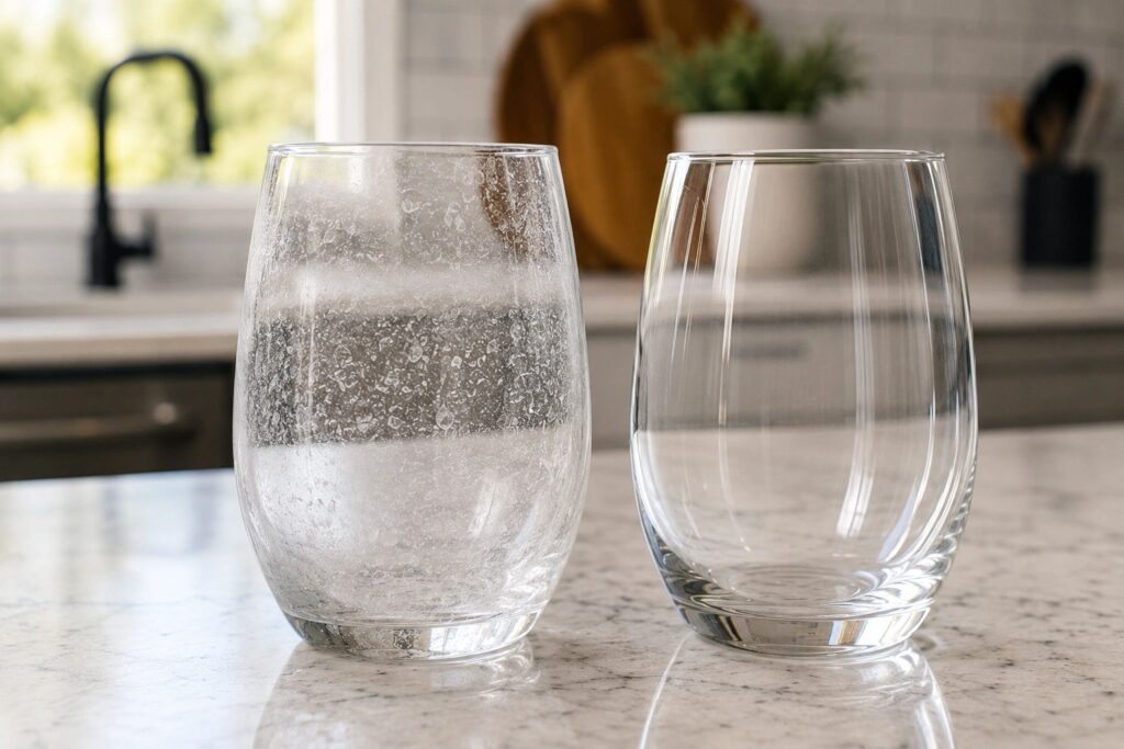 Why Hard Water Leaves White Spots on Your Dishes