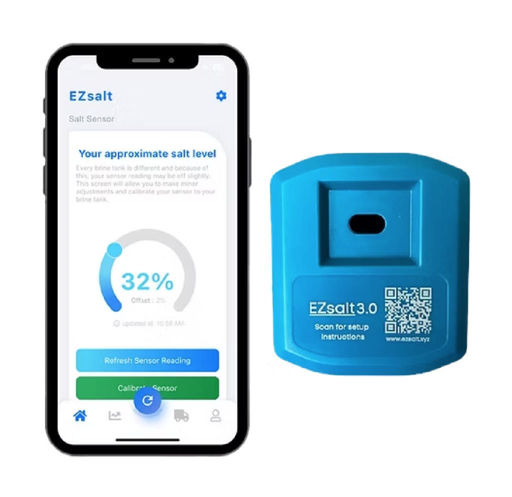 EZ Salt salt level equipment and app
